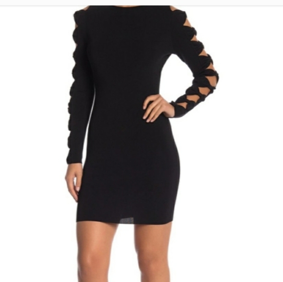 Ted Baker Knitted Bodycon Dress with Bow Sleeve Detail - Picture 5 of 9